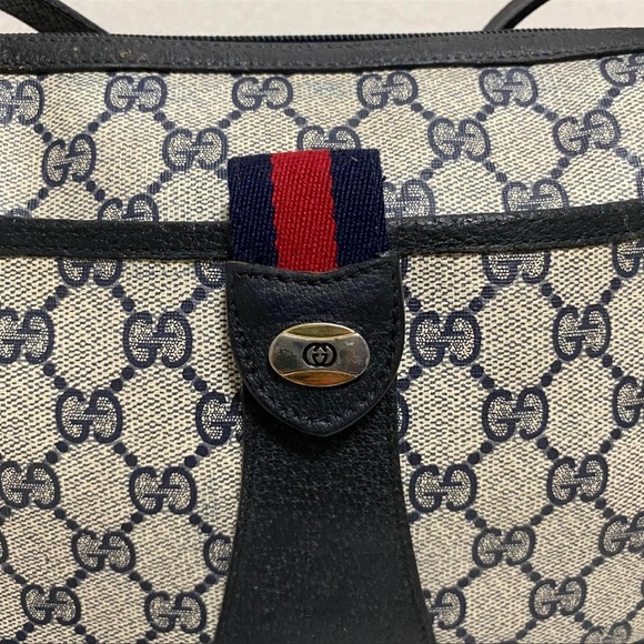 Gucci Ophidia GG Blue Coated Canvas Crossbody bag - Picture 7 of 10